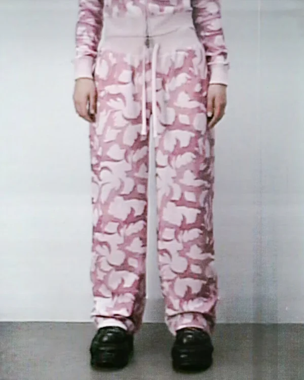 BLADE CAMO VELOUR SWEATPANTS PINK25