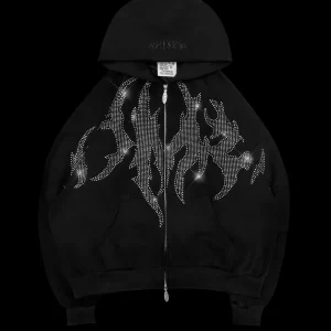 BLADE ZIP HOODIE BLACK