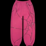 COLLECTIVE POISON RHINESTONE SWEATPANTS PINK