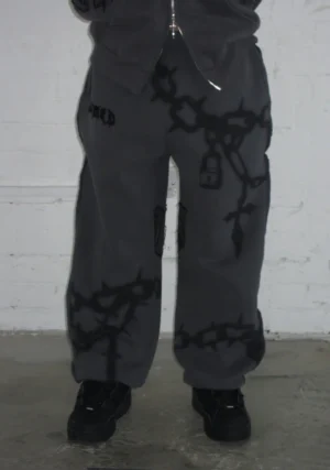 Chains Sweatpants Cast Iron-1