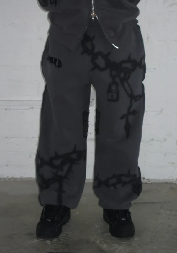 Chains Sweatpants Cast Iron-1