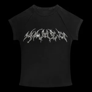 FLAME  BABY BLACK TEE SHIRT