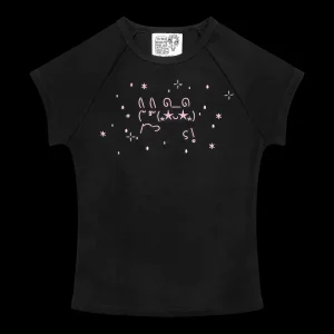 MALFUNCTION BABY TEE BLACK