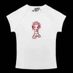 MISBEHAVE BABY TEE WHITE