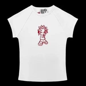 MISBEHAVE BABY TEE WHITE