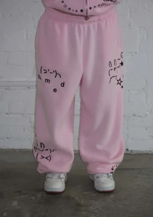 Malfunction Sweatpants Baby Pink-1