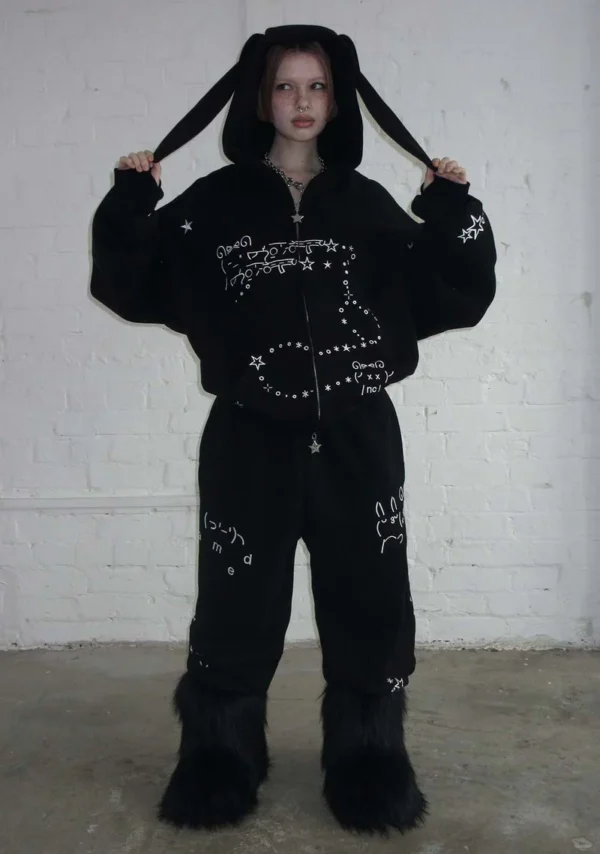 Malfunction Sweatpants Black-1