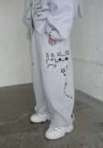 Malfunction Sweatpants Grey Marl-4