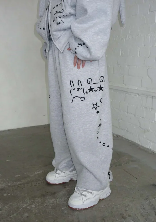 Malfunction Sweatpants Grey Marl-4