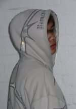 Thorn Rhinestone ZIP Tracksuit Bone-2
