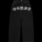 COLLECTIVE GIRLFRIEND SUPER BAGGY JEANS WASHED BLACK