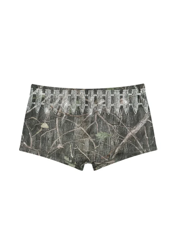 Enemy Rhinestone Micro Hotpant Shorts Tree Camo-4