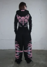 Euphoria Puff Print Oversized Sweatpants Black-2