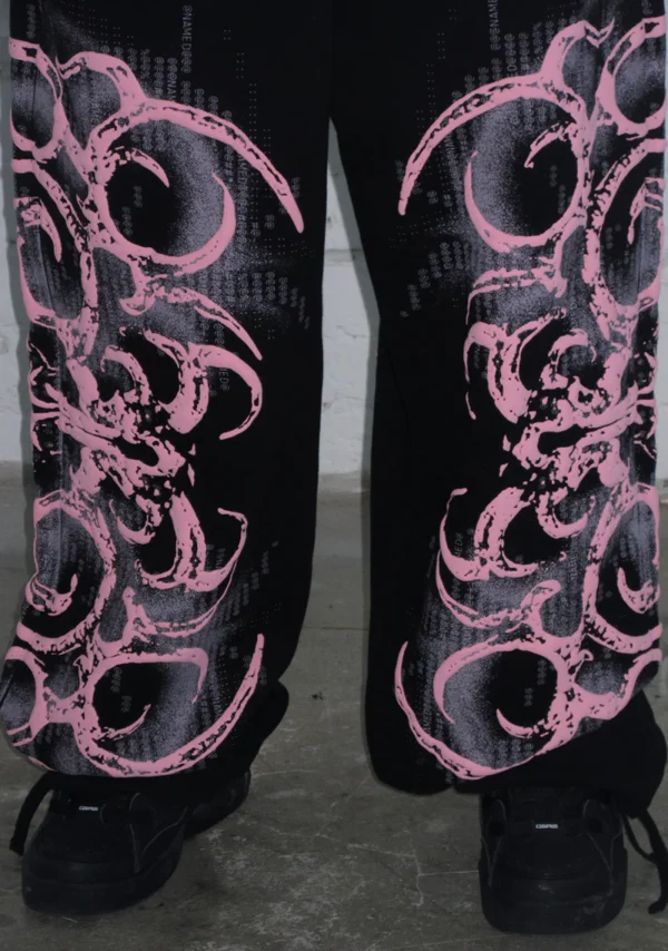 Euphoria Puff Print Oversized Sweatpants Black-3