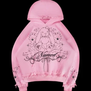 Named Collective 404 Error Bunny Baby Pink Hoodie