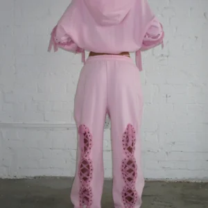 Named Collective Bad Romance Lace Ribbon Oversized Sweatpants