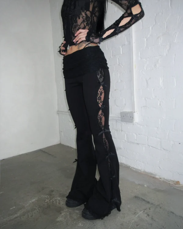 Named Collective Bad Romance Lace Sculpt Stretch Black Pants
