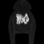 Named Collective Bittersweet Fluffy Knit Black Hoodie