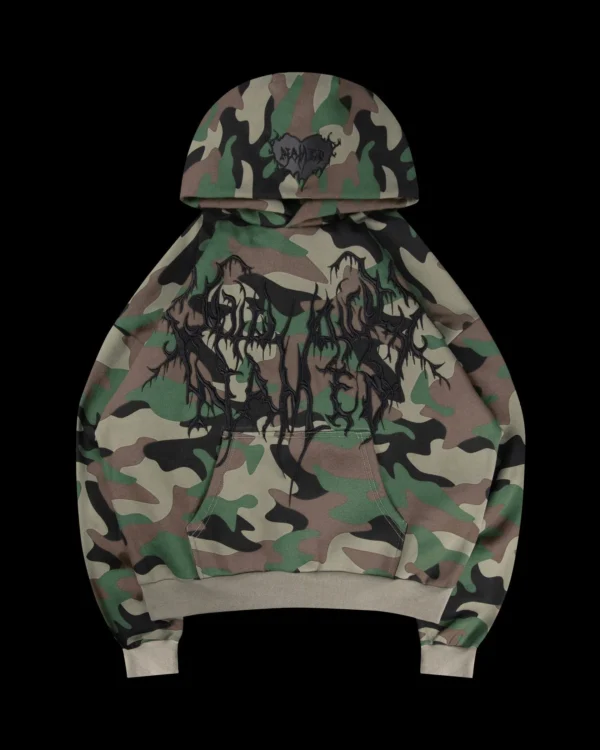 Named Collective Crash Rhinestone Zip Black Hoodie