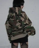 Named Collective Crash Rhinestone Zip Black Hoodie