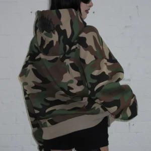 Named Collective Crash Rhinestone Zip Black Hoodie