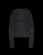 Named Collective Crash Sheer Mesh Long Sleeve Black Top