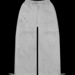 Named Collective Curse Distressed Grey Marl Sweatpants