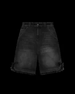 Named Collective Destroy Lace Ribbon Black Shorts