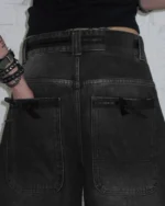 Named Collective Destroy Lace Ribbon Black Shorts