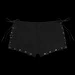 Named Collective Destroy Pierced Corset Black Hotpant Shorts