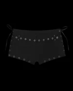 Named Collective Destroy Pierced Corset Black Hotpant Shorts