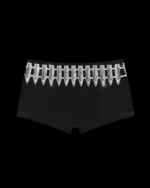 Named Collective Enemy Rhinestone Micro Hotpant Black Shorts