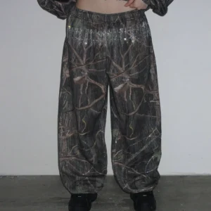 Named Collective Enemy Rhinestone Tree Camo Sweatpants