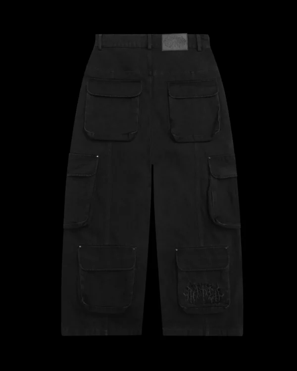 Named Collective Ghost 10 Pocket Black Cargos