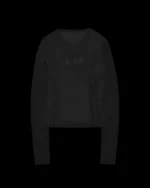 Named Collective Ghost Sheer Mesh Long Sleeve Black Top