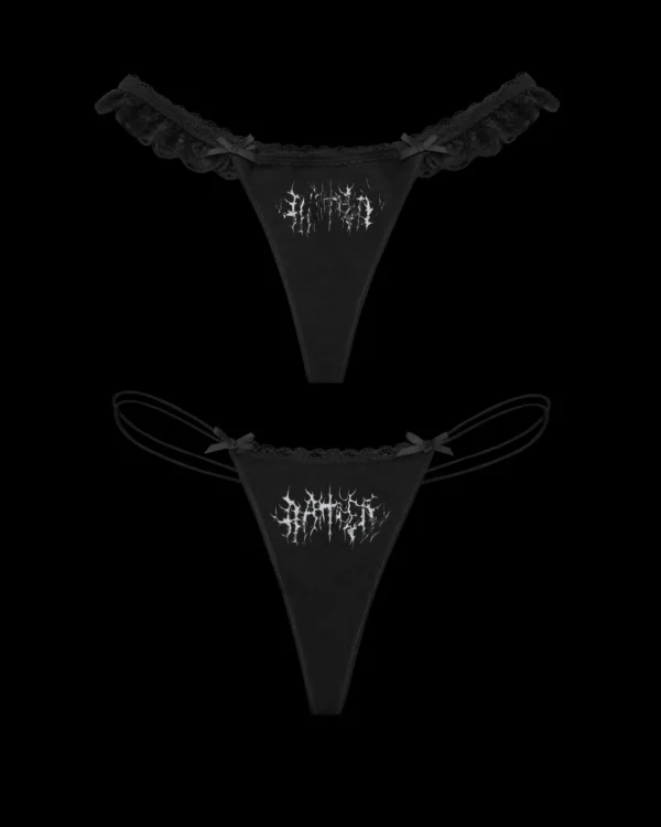 Named Collective Ghost Thong Black (2 Pack)