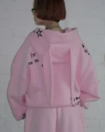 Named Collective Malfunction Bunny Zip Baby Pink Detachable Ears Hoodie
