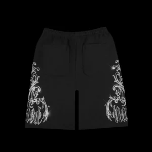 Named Collective Nocturnal Rhinestone Black Shorts