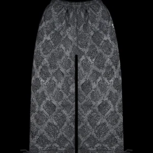 Named Collective Nocturnal Snakeskin Textured Sweatpants Black