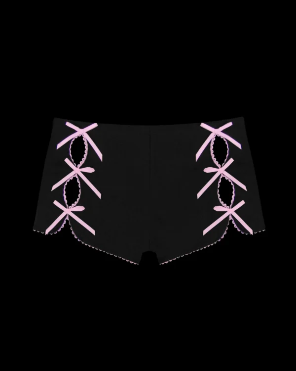 Named Collective Princ355 Ribbon Micro Black Shorts