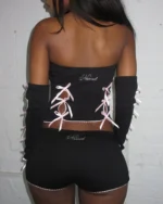 Named Collective Princ355 Ribbon Micro Black Shorts