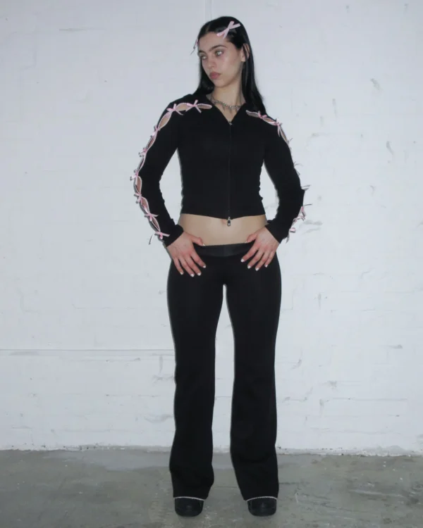 Named Collective Princ355 Ribbon Sculpt Black Pants