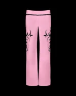 Named Collective Sinner Lace Cut Out Baby Pink Pants