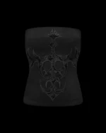 Named Collective Sinner Lace Cut Out Black Tube Top