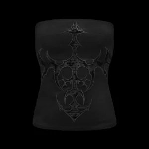 Named Collective Sinner Lace Cut Out Black Tube Top