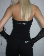 Named Collective Sinner Lace Cut Out Black Tube Top