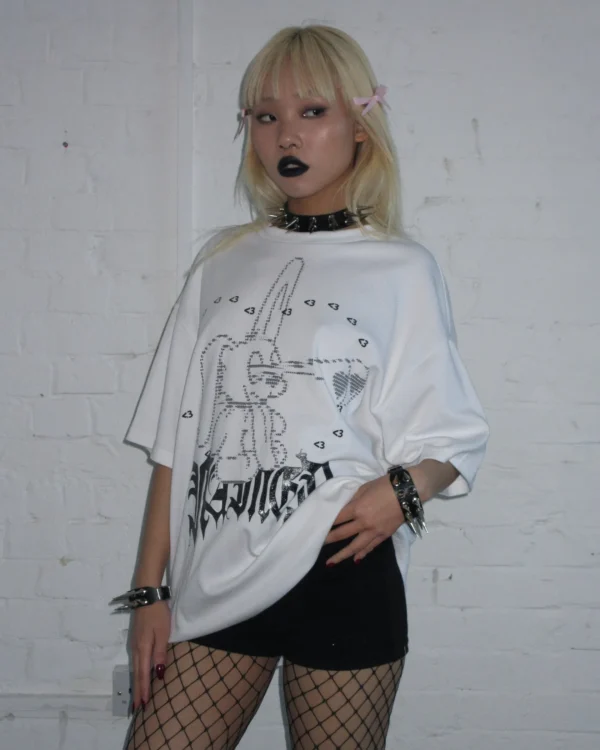 Named Collective 404 Error Bunny Oversized White Tee