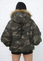 Feral Faux Fur Reversible Bomber Jacket Camo And Natural-6