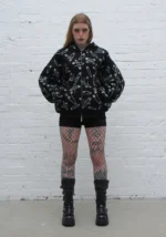 Heist Rhinestone Safety Pin Black Tracksuit-1