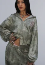Lovestruck Rhinestone ZIP Camo Tracksuit-1